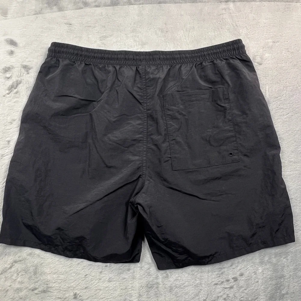 Empyre Swim Trunks Men XL Black Recycled Nylon Mesh Lined Logo Shorts
